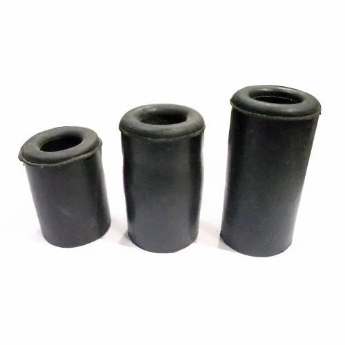 Cylindrical Shape 60 Mm Door Mount Black Rubber Door Silencers