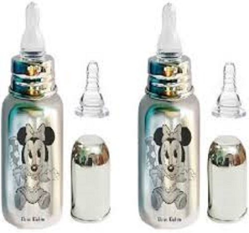Newly Born Printed Stainless Steel Feeding Bottle