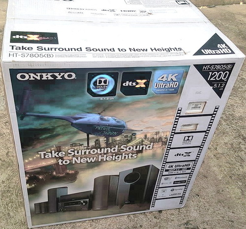 Onkyo HT-S5910 Dolby Atmos 5.1.2-Channel Home Theater Package,Black