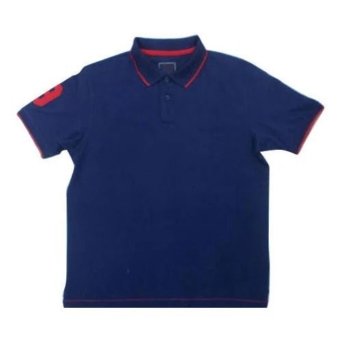 Plain Polo Neck Half Sleeves Cotton T Shirt For Boys Age Group: Above 14