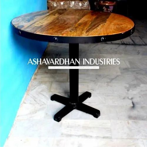 Rustic Industrial Wooden Table