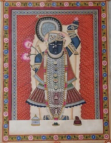 Shreenathji Pichwai Painting Without Frame For Home Decoration