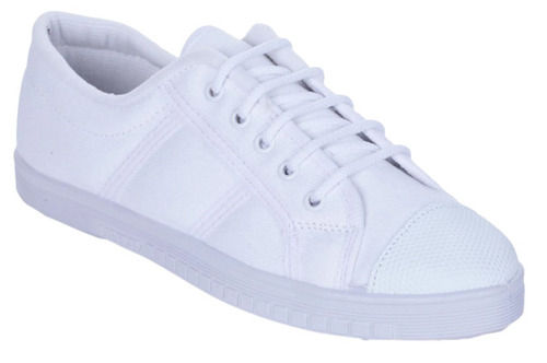 White Washable Fabric And Pvc Insole Sneaker Shoes For Mens