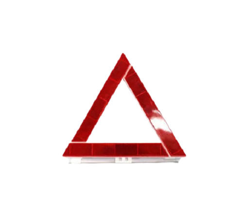 Reflective 10 X 10 X 2 Centimeter 3 Watts Red Plastic Warning Triangle For Industrial