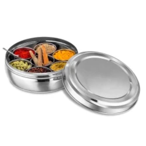 10x13 Glossy Anticorrosive Stainless Steel Spices Container For Kitchen