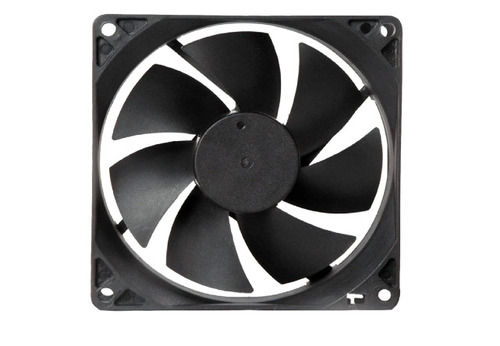 Black 2.28 Watt 12 Voltage 3000 Rpm Wall Mounted Electrical Plastic Cooling Fan