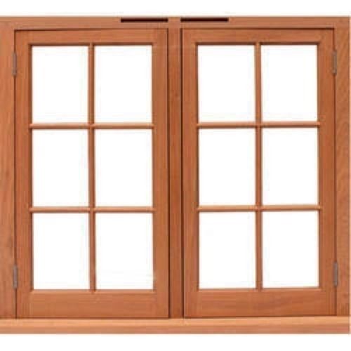 3x3.5 Feet Classic Design Wooden Window Frame With Fiberglass Screen Netting