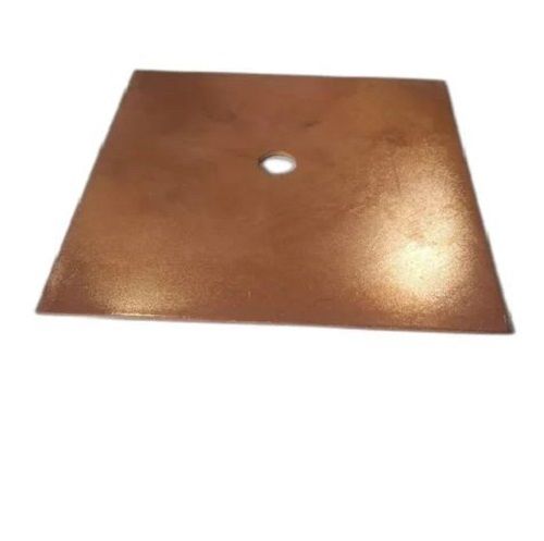 Golden 600 X 600 Mm Square Polished Copper Earthing Plate