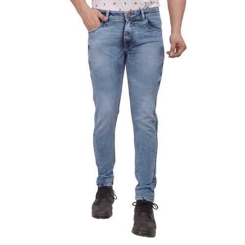 Washable Casual Wear Blue Color Men Denim Jeans, All Size Available