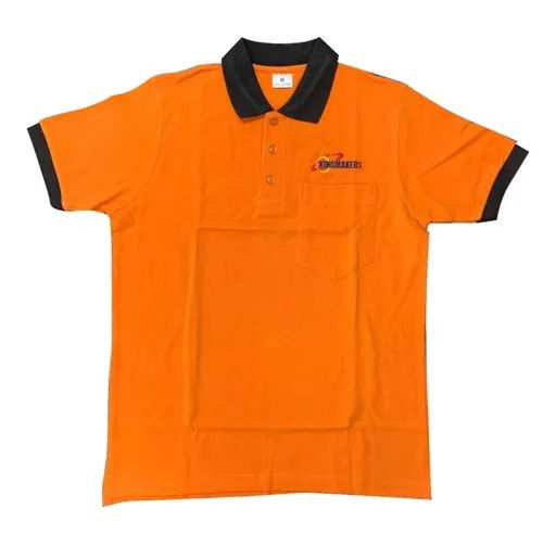 Comfortabe Half Sleeves Corporate Logo V Neck T-Shirts