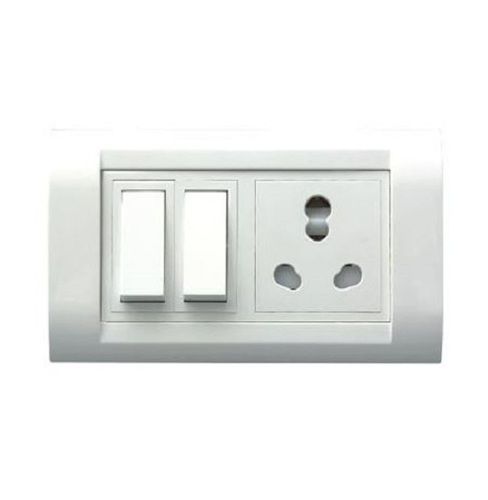 White Ip 54 Protection Modular Ac Output Electric Switch Board