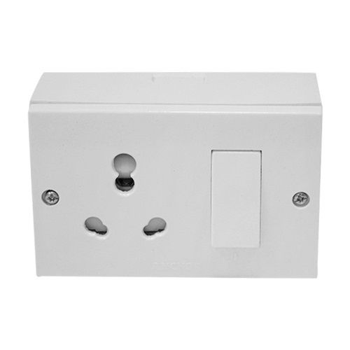 Long Lasting Lightweight And Durable White Abs Plastic Electrical Switch Box Dimension(L*W*H): 320*100*50 Inch (In)