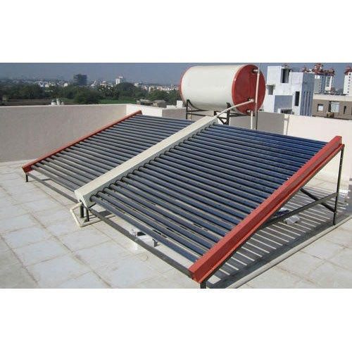 Manifold Solar Water Heater - Evacuated Glass Tube, 380 Kg Weight, 50-60 Hz Frequency | Free Standing Installation, Suitable for Commercial & Domestic Use