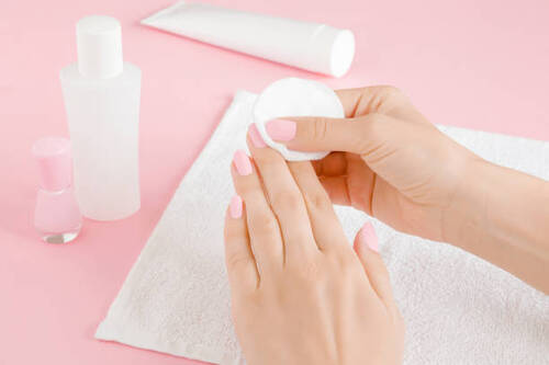 Nail remover sponge