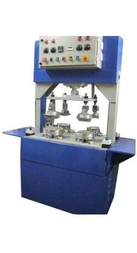 Paper Plate Making Machine - Metal, Standard Size, Blue | High Strength, High Efficiency, Easy to Install, Heavy-Duty, Human Machine Interface