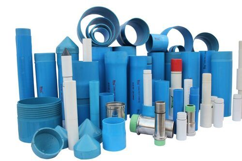 PVC Plastic Pipe Fitting With Size 0.5 - 2 Inches