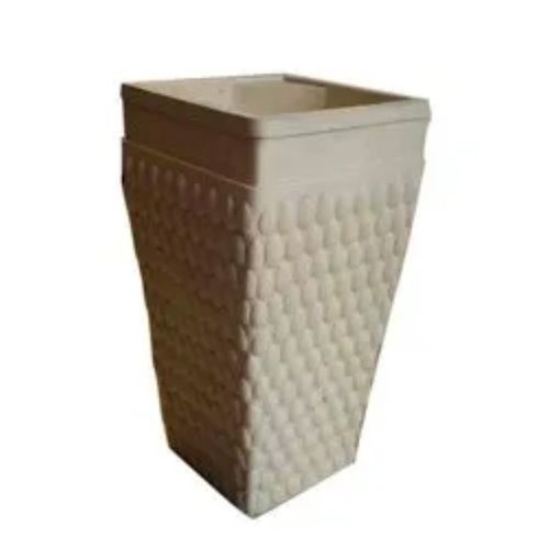 Cream Weather Proof Uv Resistant Fiber Planter Pots For Homes And Gardens