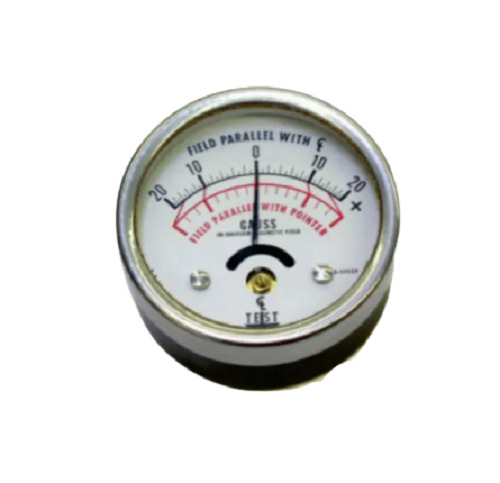 10x10x10 Centimeter Aluminum And Glass Analog Gauss Meter Accuracy: 1 %