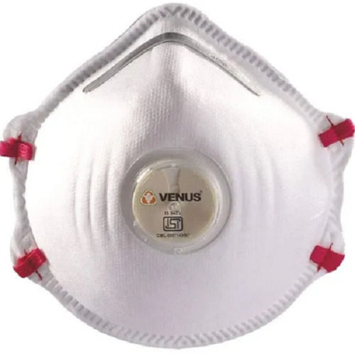 13.1 X 13.5 Cm Non Woven Reusable Venus Respirator Mask With Nose Clip