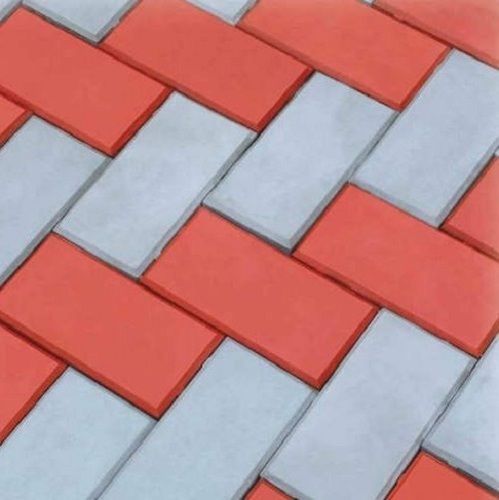 Multicolor 230 X 188 Mm Solid Porosity Rectangular Interlocking Glossy Paver Block 