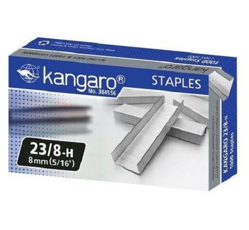 20 Pieces Pack Rectangular Plain Kangaro Stapler Pins No