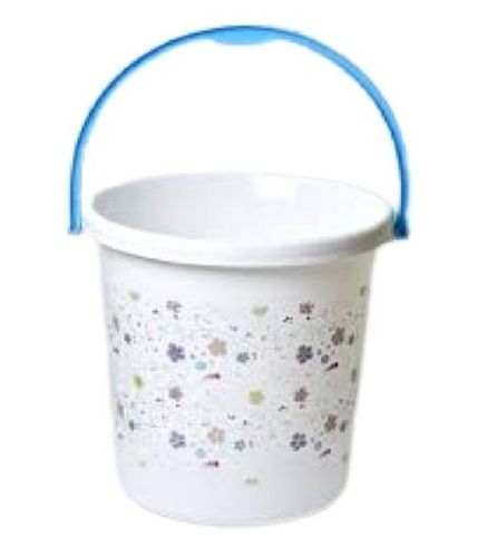 White 55.8 X 25.4 X 55.8 Cm Flower Design Virgin Plastic Bathroom Bucket