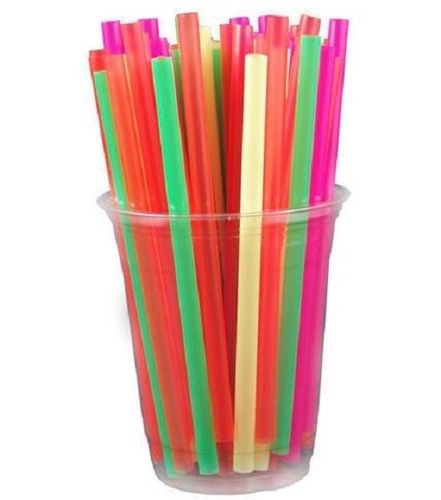 9 Inch Size Disposable Plastic Drinking Straw 50 Piece Pack 