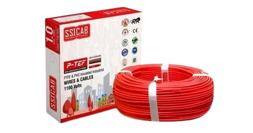 Red Copper And Polyvinyl Chloride Ptfe Insulated Wires For Home And Industrial