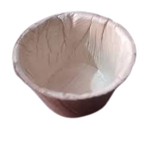 Eco Friendly Brown Round Shape Areca Leaf Cups For Parties,60 Pieces Pack