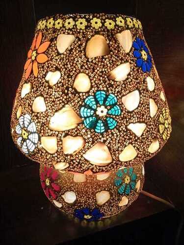 Electric Mosaic Beads Glass Lamp For Home And Hotel Use Light Source: Energy Saving