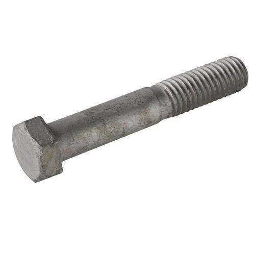 Grey And Silver Hexagonal Head Half Thread Mild Steel Hex Bolts For Textile Industry