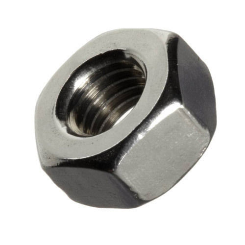 Silver Hexagonal Head Shape Mild Steel Thread Hex Nut For Textile Industry