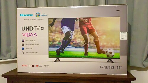 Hisense 55-Inch Class R6 Series Dolby Vision HDR 4K UHD Roku Smart TV with Alexa Compatibility (55R6G, 2021 Model)
