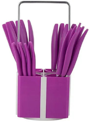 Plain Rectangular Color Coted Stainless Steel Cutlery Set