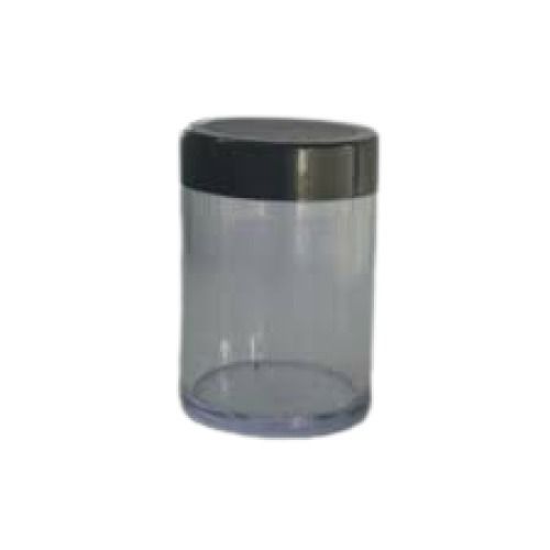 Round Shape Stranded Size Transparent Plastic Jar Weight 6.41 Gm