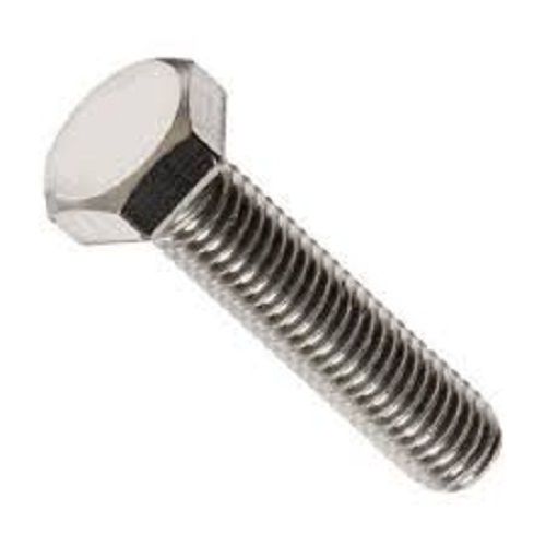 Silver Stainless Steel Hex Bolts For Manufacturing And Construction Sectors 