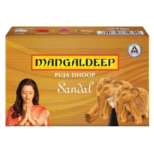 Wet Dhoop - 100% Pure Sandalwood Agarbatti, 2.5 Inch Round Shape | Multicolor, Eco-Friendly, 25 Minutes Burning Time, Gloss Varnish Finish