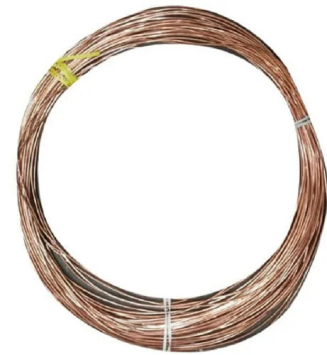 Golden 10 Meter Copper Earthing Wire For Constructional Purpose