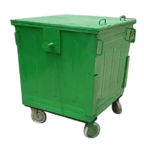 1100 Liter Stainless Steel Wheeled Garbage Bin For Collecting Waste