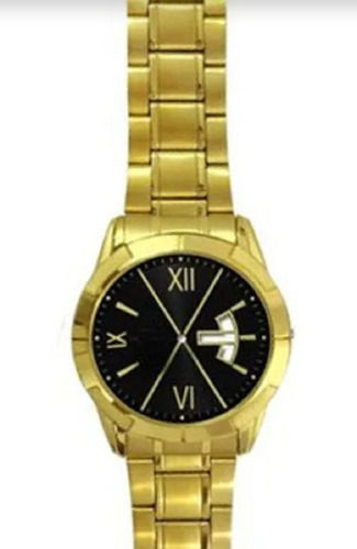 Wristwatch 7.5 Inches Premium And Luxury Golden Analog Watch For Men 