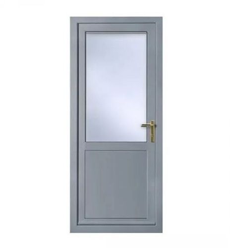 Silver 7 Feet High Polished Finish Aluminium Door For Entrance 