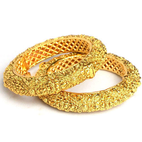 Female 24 Carat Gold Bangle For Wedding Anniversary And Engagement