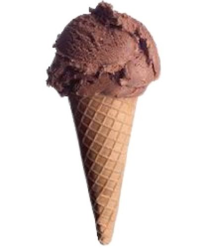 Hygienically Prepared Chocolate Flavored Cone Ice Cream