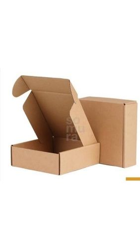 Glossy Lamination Plain Brown Packaging Carton Boxes