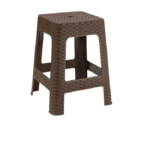 Brown Polypropylene Plastic Stool For Indoor And Outdoor