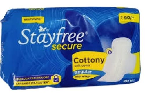 Super Soft Cottony Soft Cover New Leaklock Channel Regular With Wings Sanitary Pad