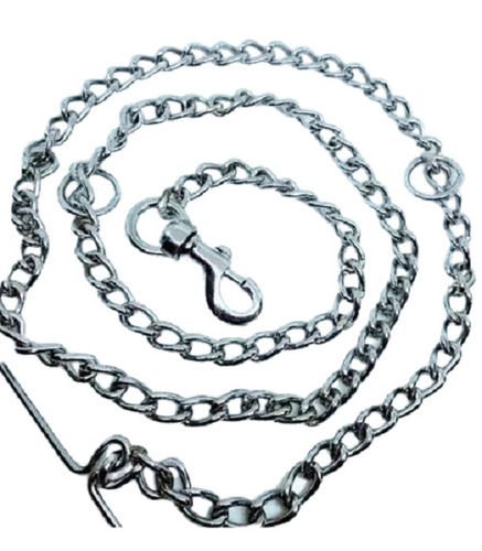 Silver 2 Metre Long Polished Stainless Steel Dog Chain