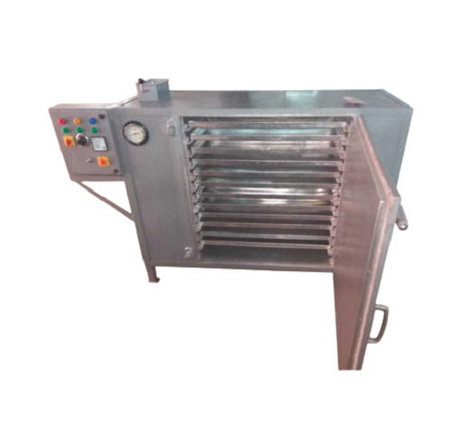 Silver 3 Hp And 220 Voltage Single Phase Stainless Steel Electric Tray Dryer