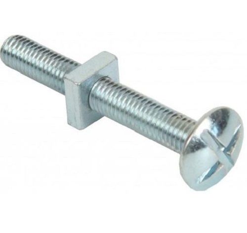 3 Inch Length Round Head Threaded Galvanized Roofing Nut Bolt