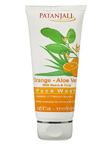 60 Grams Smudge Proof Orange And Aloevera Face Wash For Oily Skin Type